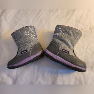 See Kai Run Gray and Purple Boots
